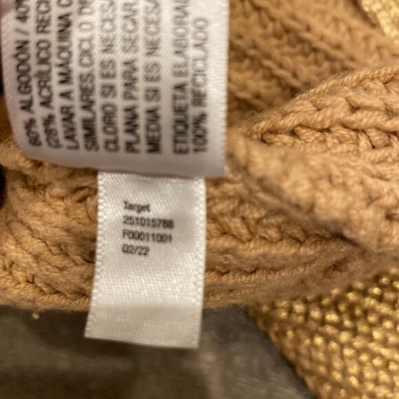 KIKA VARGAS X TARGET Metallic Gold Back Tie Sweater M - Picture 12 of 13